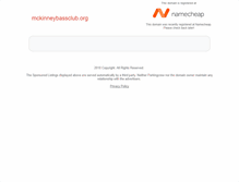 Tablet Screenshot of mckinneybassclub.org